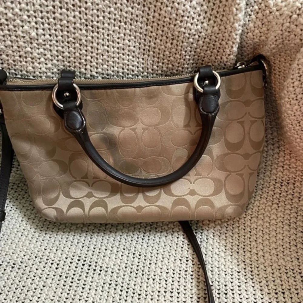 Signature Coach‎ Canvas and Leather Collette Mini Satchel